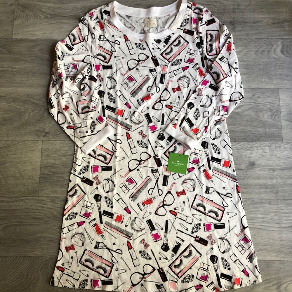 Kate Spade Intimate - Makeup Print - Scoop Neck